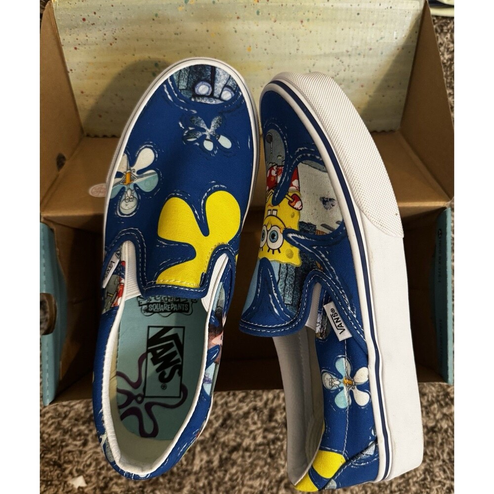 NIB Vans x SpongeBob Classic Slip-On AlohaBob M7 W8.5 DEADSTOCK 👀👀 RARE